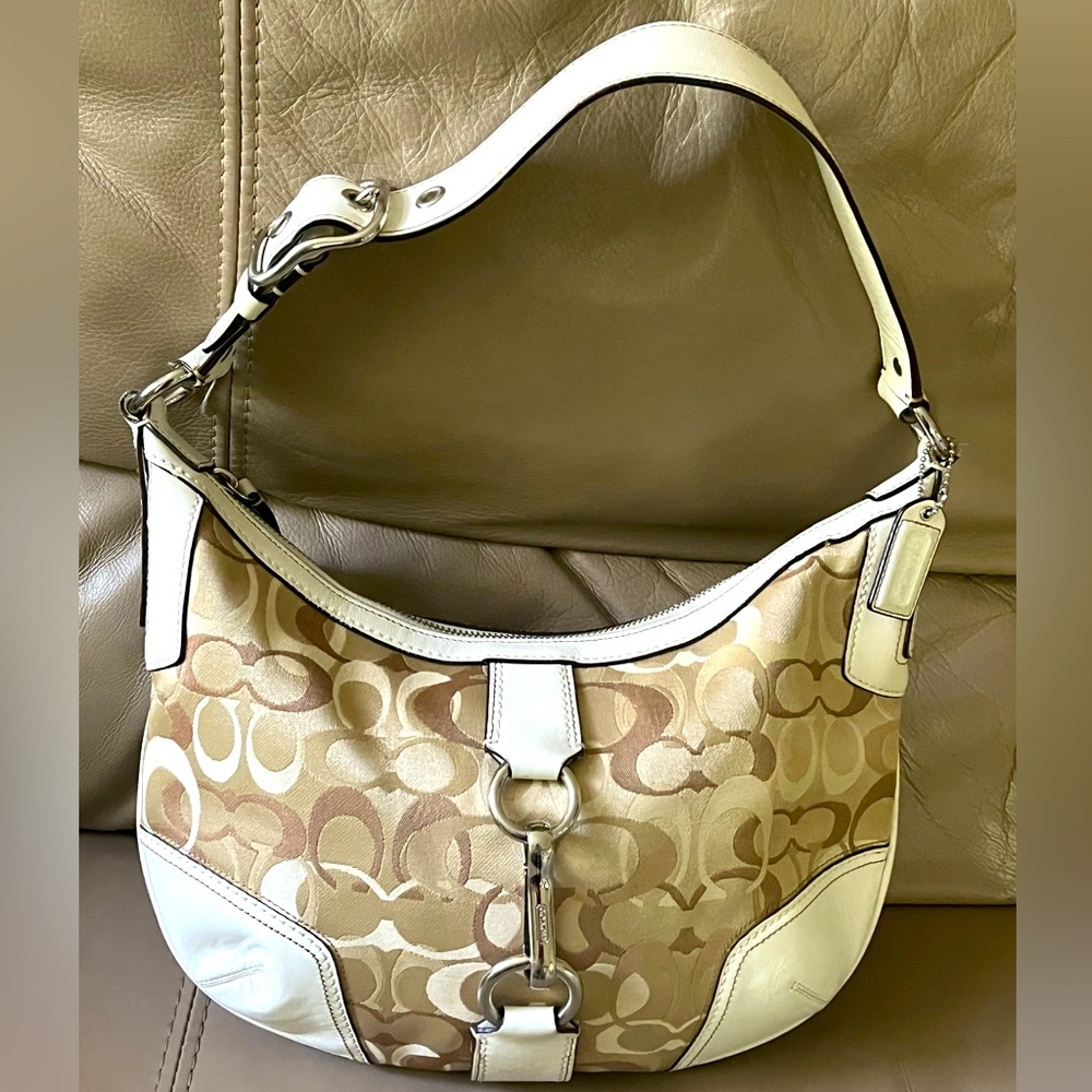 Authentic Coach signature canvas bag
